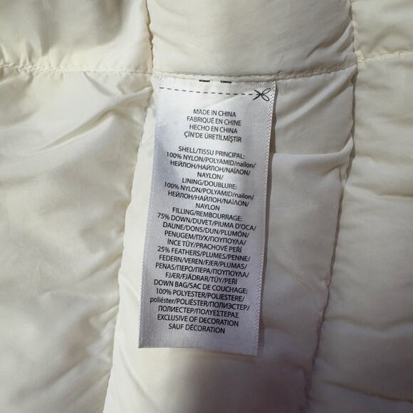 Polo Ralph Lauren Girls Down Puffer Hoodie Jacket Youth Size 5 White Pony - Picture 11 of 11